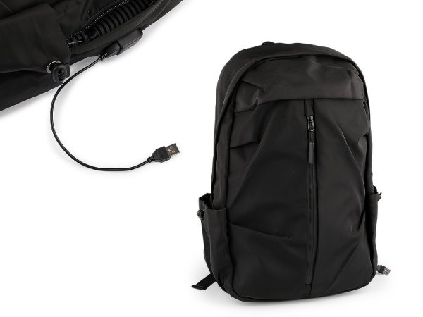 Cestovní batoh s USB portem 32x45 cm