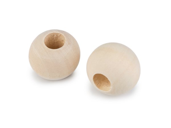 Dřevěné korálky nelakované Ø25 mm