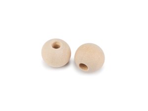 Dřevěné korálky nelakované Ø14 mm