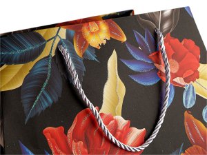 Dárková taška s glitry 31,5x26 cm