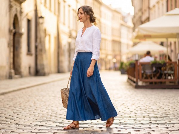Riflovina / jeans elastická