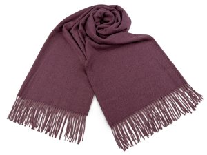 Šátek / šála typu pashmina s třásněmi 70x185 cm
