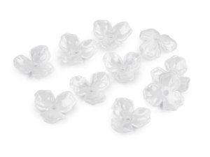 Plastové korálky květ velký Ø22 mm