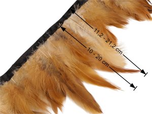 Prýmek kohoutí peří šíře 10-20 cm