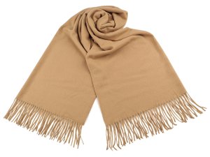 Šátek / šála typu pashmina s třásněmi 70x185 cm