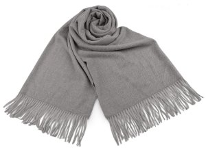 Šátek / šála typu pashmina s třásněmi 70x185 cm