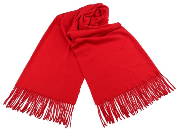 Šátek / šála typu pashmina s třásněmi 70x185 cm