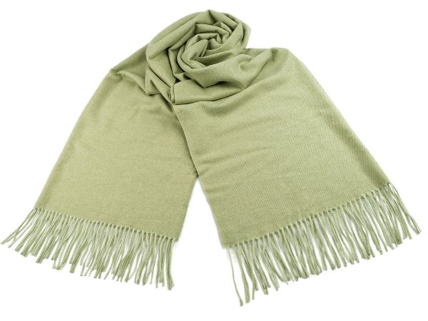 Šátek / šála typu pashmina s třásněmi 70x185 cm