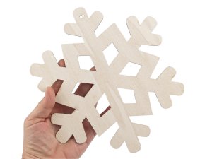Dřevěná vločka k zavěšení Ø20 cm