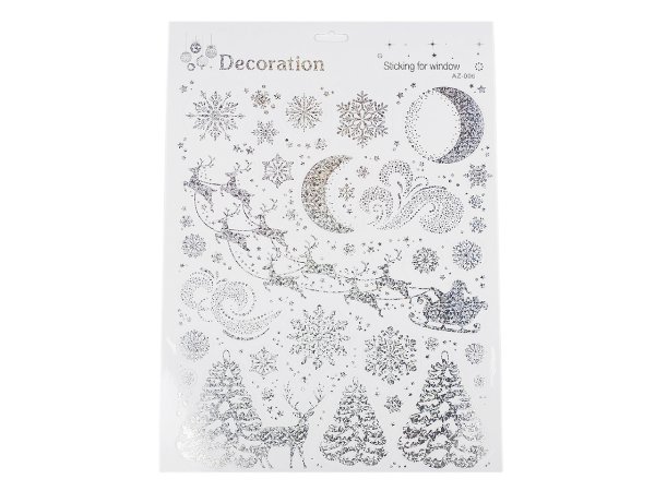 Vánoční okenní fólie samolepicí