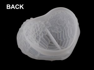 Silikonová forma na výrobu odlitků srdce / křídla