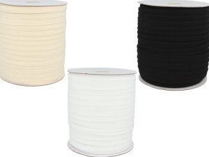 Bavlněná šňůra plochá / dutinka šíře 15 mm