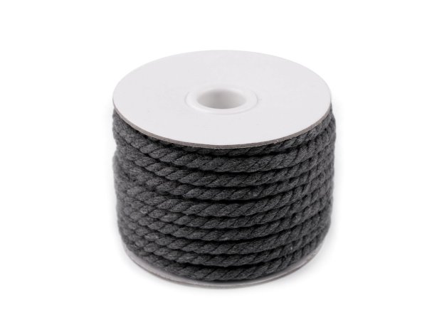 Bavlněná šňůra kroucená Ø5 mm macrame