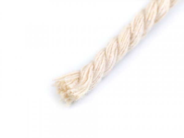 Bavlněná šňůra kroucená Ø5 mm macrame
