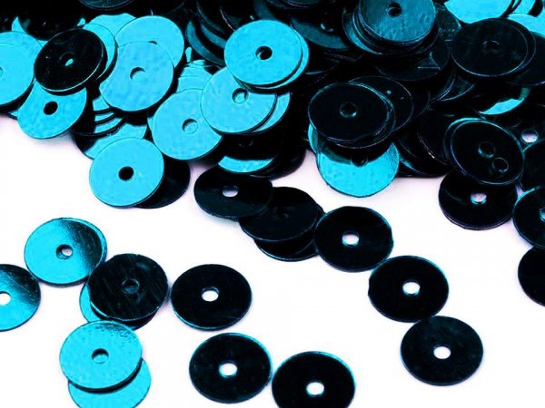 Flitry hladké Ø6 mm s metalickým efektem