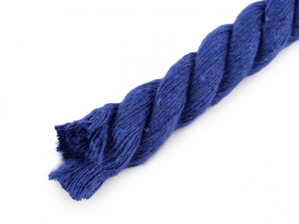 Bavlněná šňůra kroucená Ø12 mm, návin 10 m, macrame