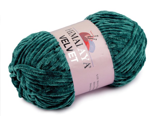 Pletací žinylková příze Velvet 100 g
