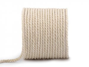Bavlněná šňůra kroucená Ø5 mm macrame