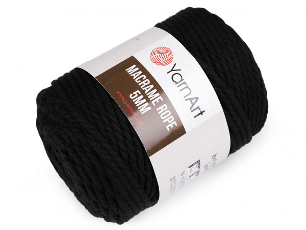 Pletací příze Macrame Rope Ø5 mm 500 g rozčesávací