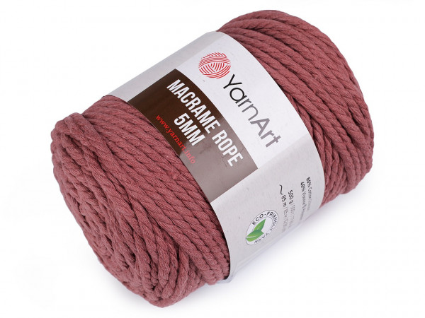 Pletací příze Macrame Rope Ø5 mm 500 g rozčesávací