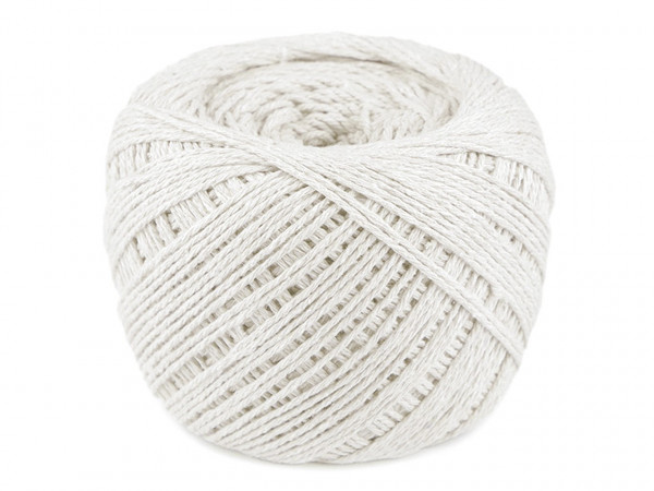 Bavlněná příze macrame Ø2-2,5 mm rozčesávací