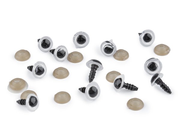 Oči s pojistkou Ø10 mm 2. jakost