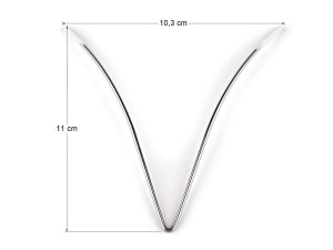 Kostice / kovová výztuž do výstřihu pro prádlo a oděvy 11 cm