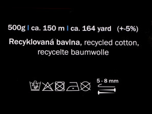 Bavlněná pletací příze Twist macrame 500 g rozčesávací