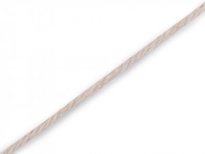 Bavlněná příze macrame Ø2-2,5 mm rozčesávací