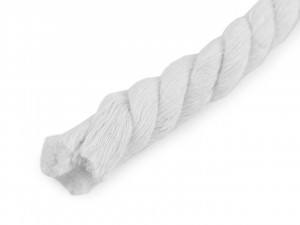 Bavlněná šňůra kroucená Ø12 mm, návin 10 m, macrame