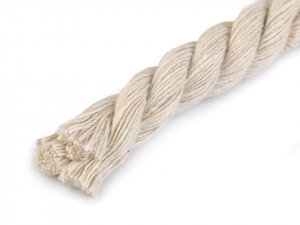 Bavlněná šňůra kroucená Ø12 mm, návin 10 m, macrame