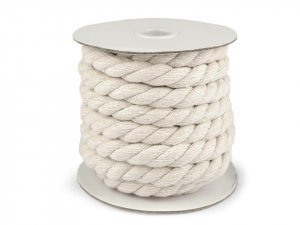 Bavlněná šňůra kroucená Ø15 mm macrame