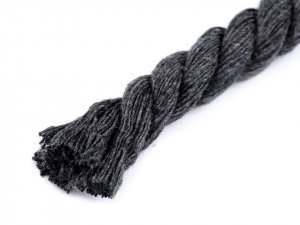 Bavlněná šňůra kroucená Ø12 mm, návin 10 m, macrame
