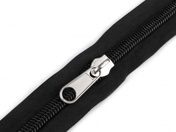 Zip stanový spirálový No 10 s oboustranným jezdcem délka 195 cm