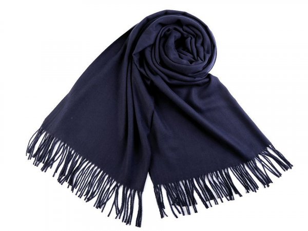 Šátek / šála typu pashmina s třásněmi 70x180 cm