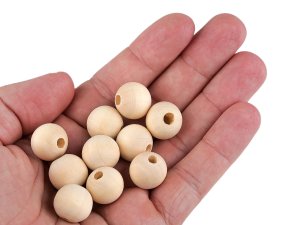 Dřevěné korálky nelakované Ø16 mm