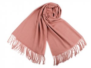 Šátek / šála typu pashmina s třásněmi 70x180 cm