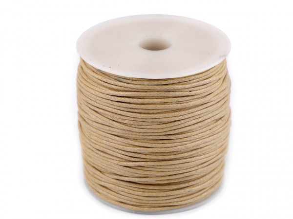 Šňůra bavlněná Ø1,8 mm voskovaná