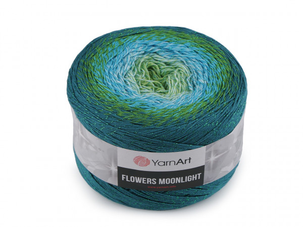 Pletací příze Flowers Moonlight s lurexem 260 g