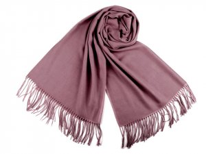 Šátek / šála typu pashmina s třásněmi 70x180 cm