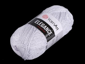 Bavlněná pletací příze Elegance s metalickým vláknem 50 g