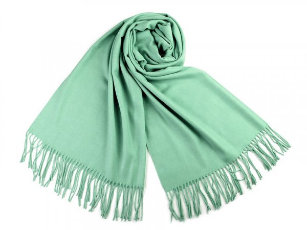 Šátek / šála typu pashmina s třásněmi 70x180 cm