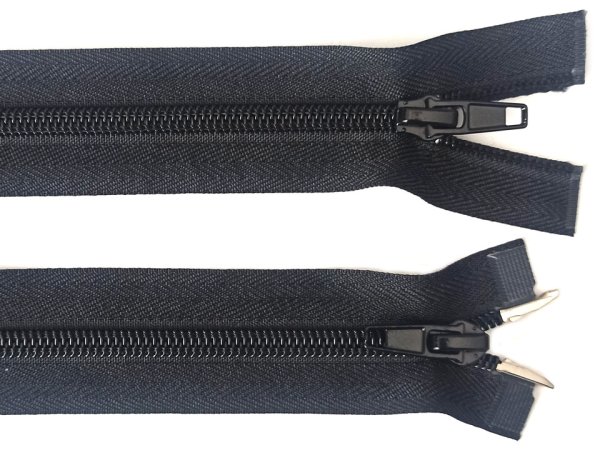 Spirálový zip šíře No 5 délka 80 cm bundový 2 jezdci