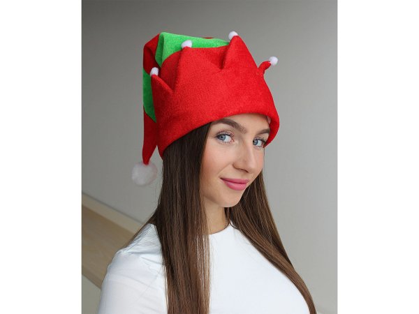Vánoční čepice skřítek