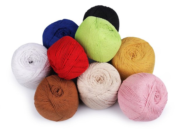 Bavlněná příze macrame Ø2-2,5 mm rozčesávací