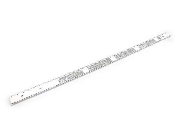 Krejčovský metr / pravítko s velikostními tabulkami délka 100 cm