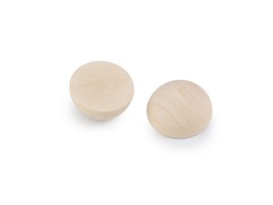 Dřevěné polokoule bez dírek Ø20 mm