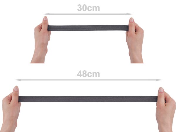 Lemovací pruženka půlená lesklá šíře 20 mm