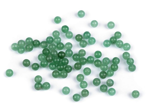 Avanturín, minerální korálky Ø4 mm