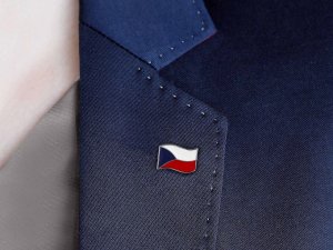 Brož / odznak mini vlajka Česká republika